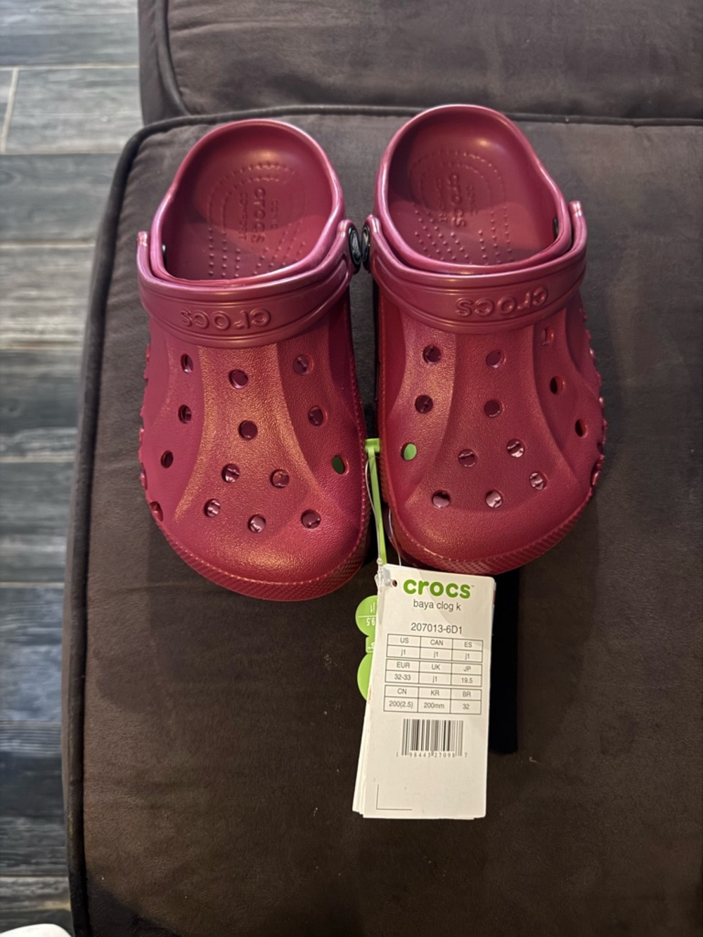 CROCS Kids Baya Clog in Berry Pink